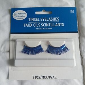 Blue Tinsel Eyelashes